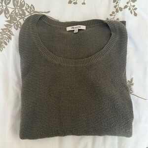 Madewell Olive Crew Neck Sweater